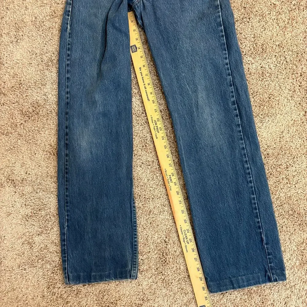 Vintage 80s Lee Riders Jeans 28x34 Measures 27x31 Medium Wash USA Made Denim